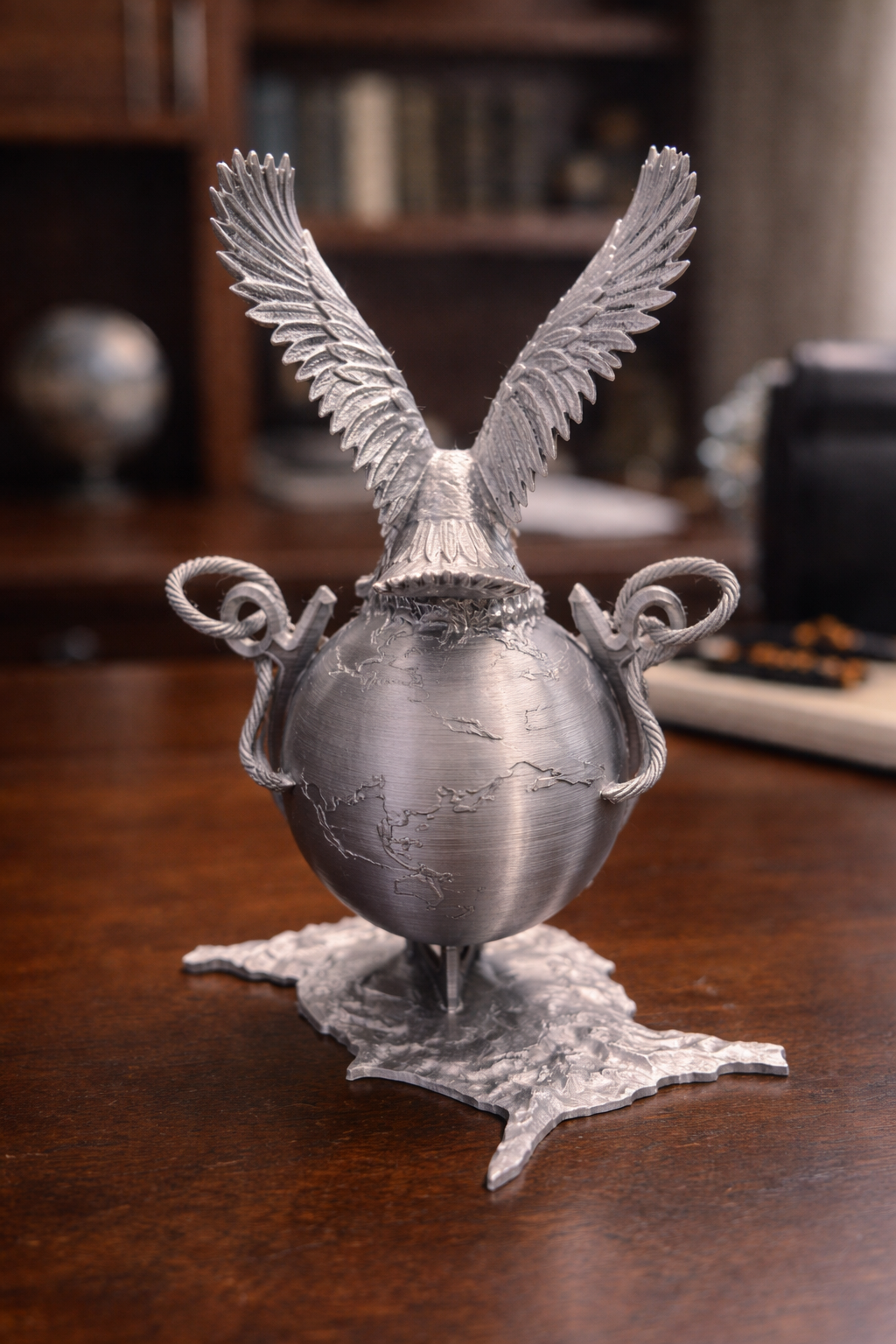 Eagle, Globe & Anchor Tribute Sculpture – Military Honor Display